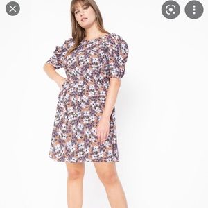 Eloquii Puff Sleeved Mini Dress